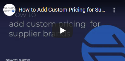 How to Add Custom Pricing for Supplier Brands